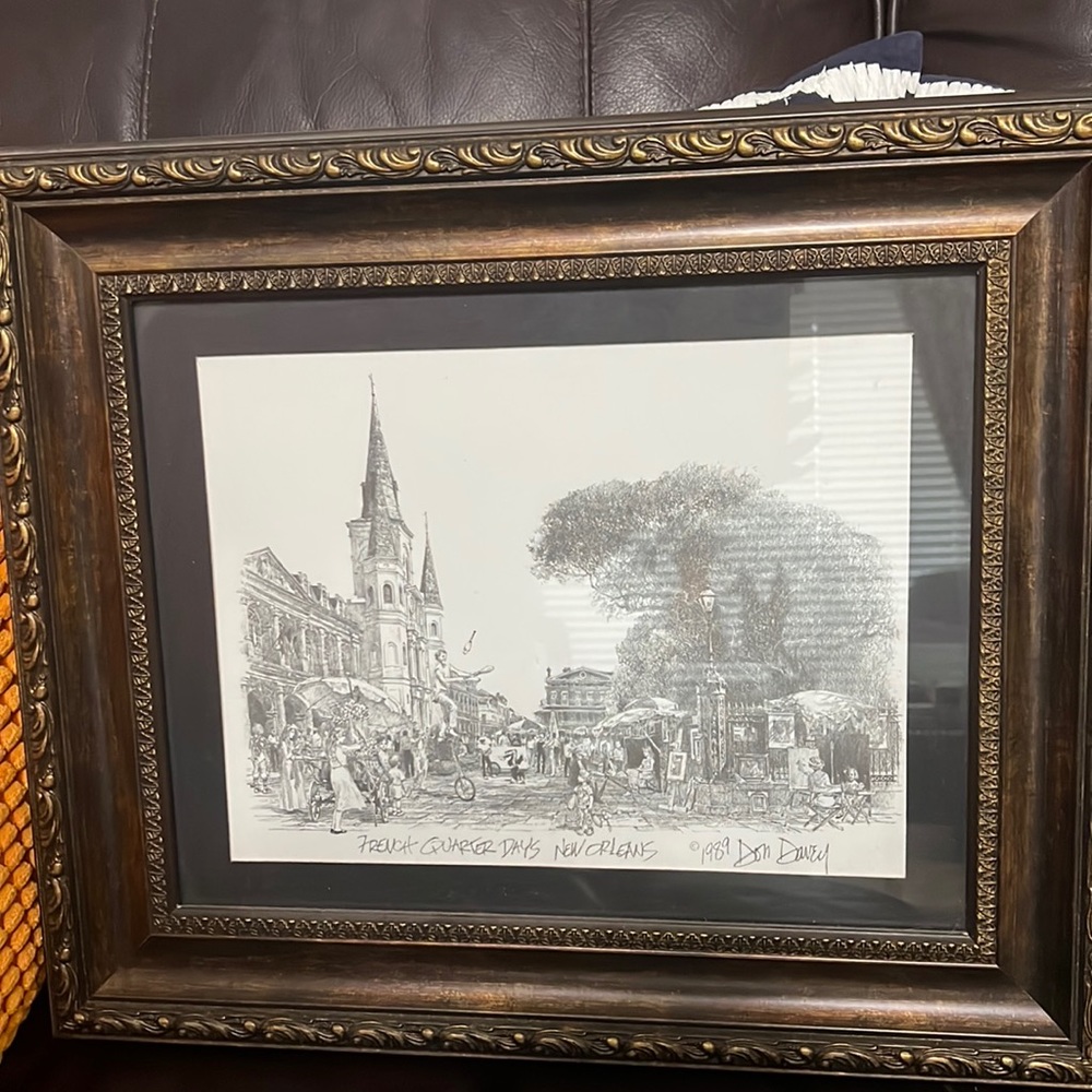 Fabulous framed work by Don Davey, a wonderful, signed piece by the artist.